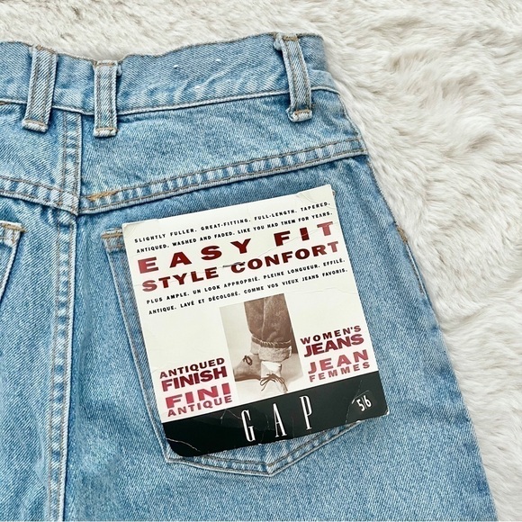 VINTAGE | Gap NWT Mom Jeans Light Wash 80s 90s - Picture 6 of 11